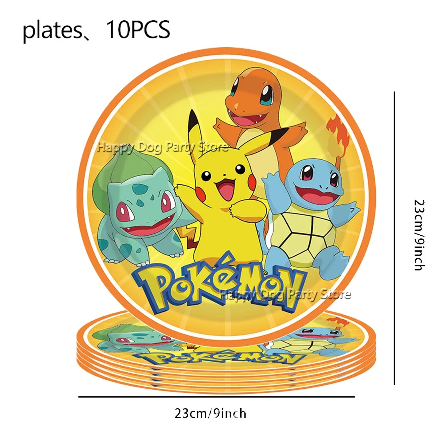 Pokemon Birthday Party Decoration New Yellow Pikachu Balloons For Kids Event Supplies Tableware Banner Backdrop Tablecloth Decor