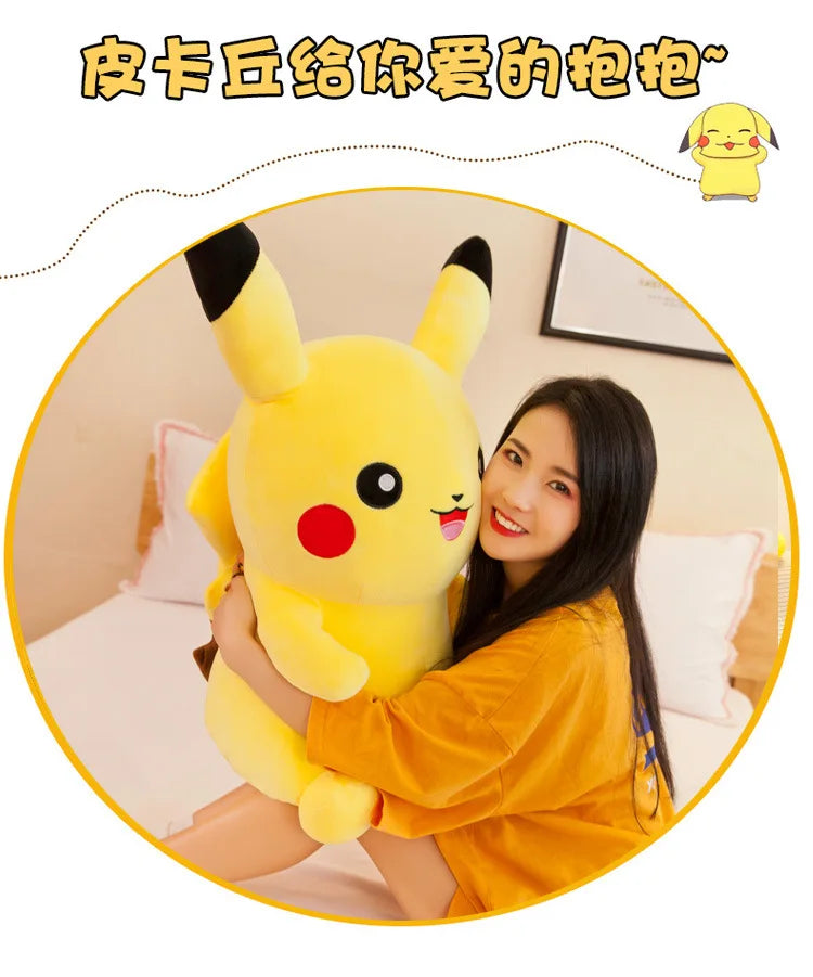 25cm Pokemon Pikachu Plush Toys Kawaii Japan Anime Elf Plush Doll Soft Stuffed Cartoon Pikachu Doll Birthday Gift For Kids Girls