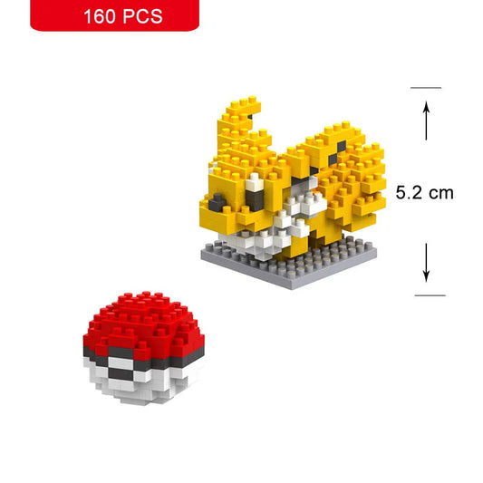 Pokemon Small Building Pokemon Nanoblock Cartoon Pikachu Animal Model Education Game Graphics Pokemon Toys For Kids Birthday