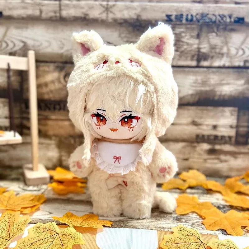 Anime Genshin Impact Plush Wanderer Kinich Scaramouche Xiao Venti Cotton changing doll Stuffed Animals Kids toy gifts Clothing