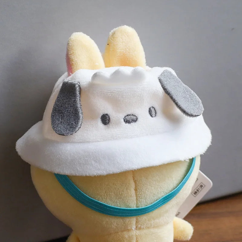 For 17cm Labubu Doll Clothes Cute Overalls Sanrio Hello Kitty Kuromi Cinnamoroll Clothes Doll Clothes for Dolls Kids Gifts