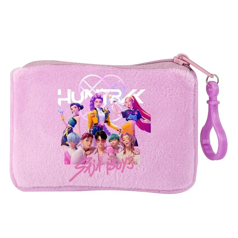 KPop Demon Hunters Party Favors Coin Purse Boy Cartoon Small Wallet Portable Cute Change Storage Bag Women Girl Birthday Gift