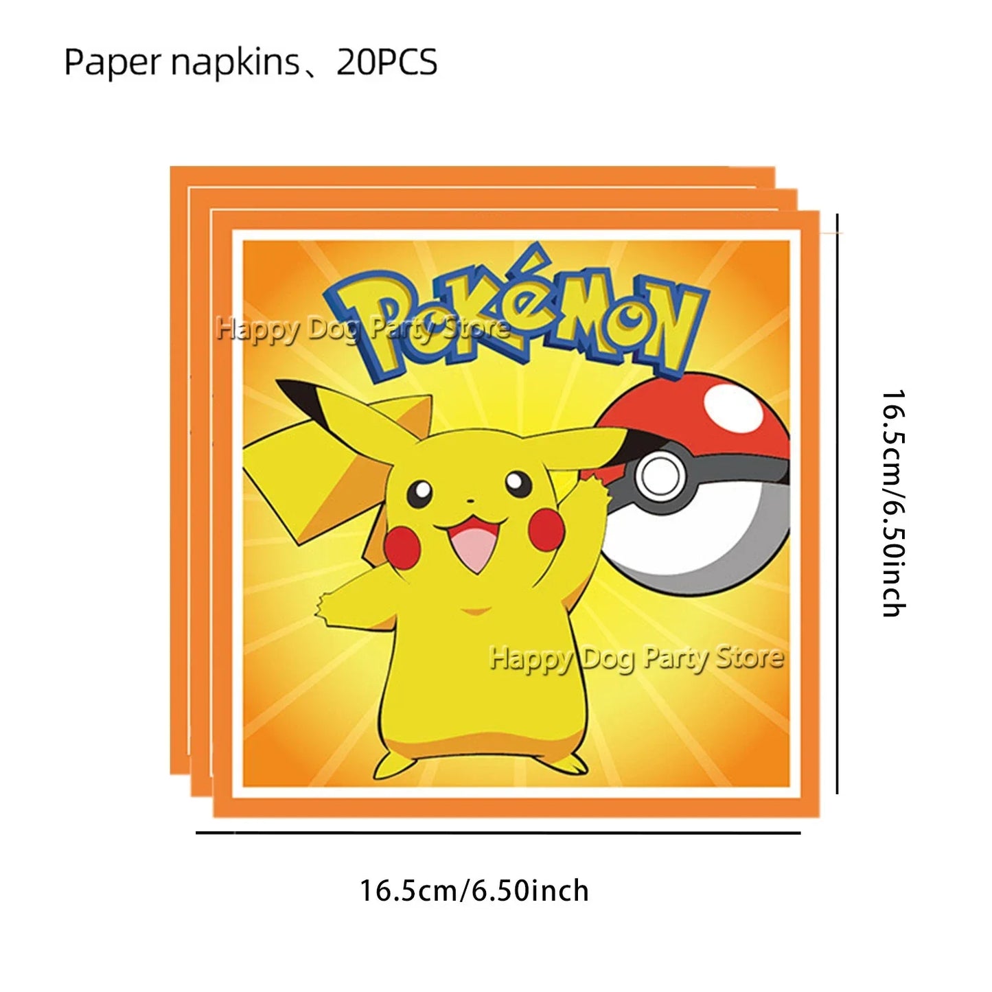 Pokemon Birthday Party Decoration New Yellow Pikachu Balloons For Kids Event Supplies Tableware Banner Backdrop Tablecloth Decor