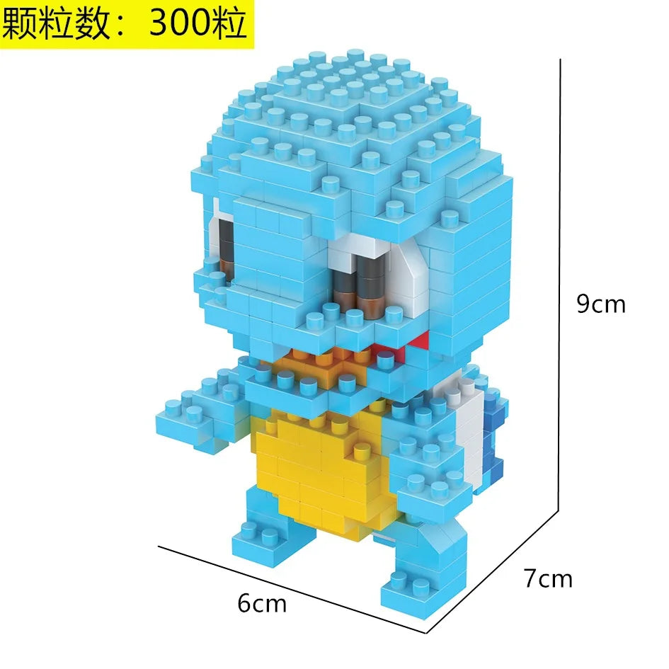 LNO Pokemon Raichu Pichu Kawaii Marowak Mini Blocks Gengar Jynx Diamond Blocks Kids Building Brick DIY Model Educational Toys
