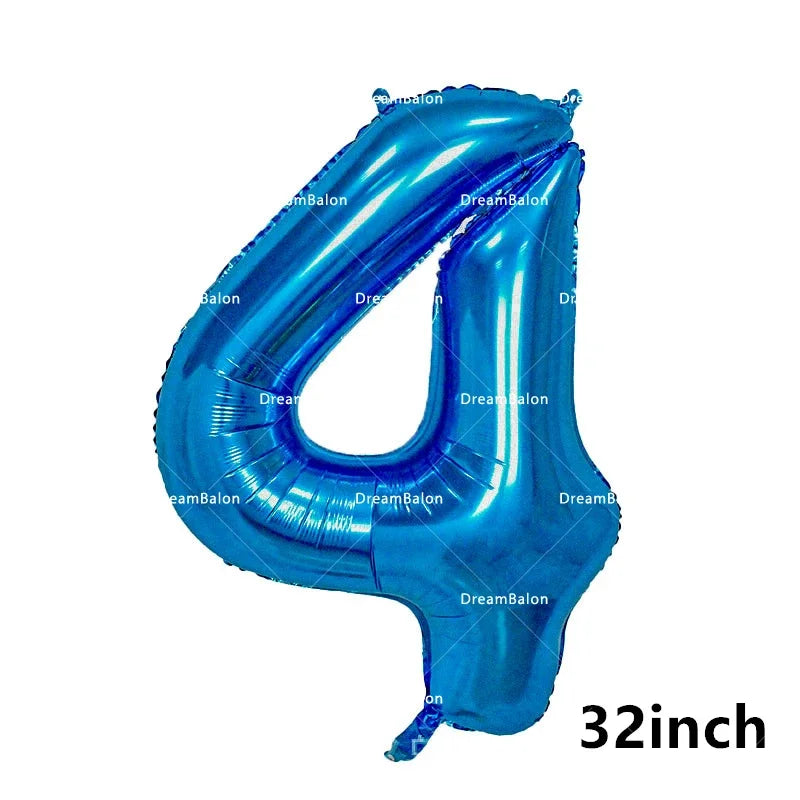 Blippiing Foil Balloon Happy Birthday Banner Decoration Party Supplies Backdrop Cake Toppers Disposable Tableware Latex Ballons