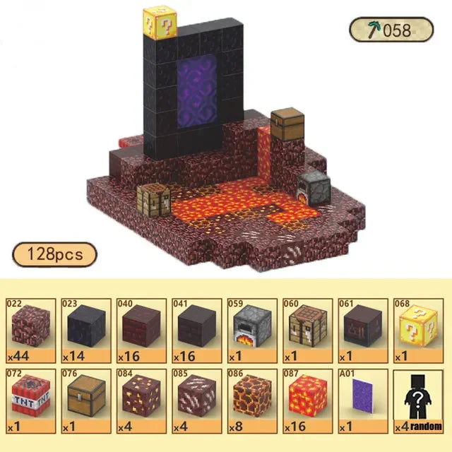 Magnetic Building Blocks Mine Cube Magnet World Set for Boy Girl Kid Age 3+ DIY Model Children Stem Montessori Sensory Toy