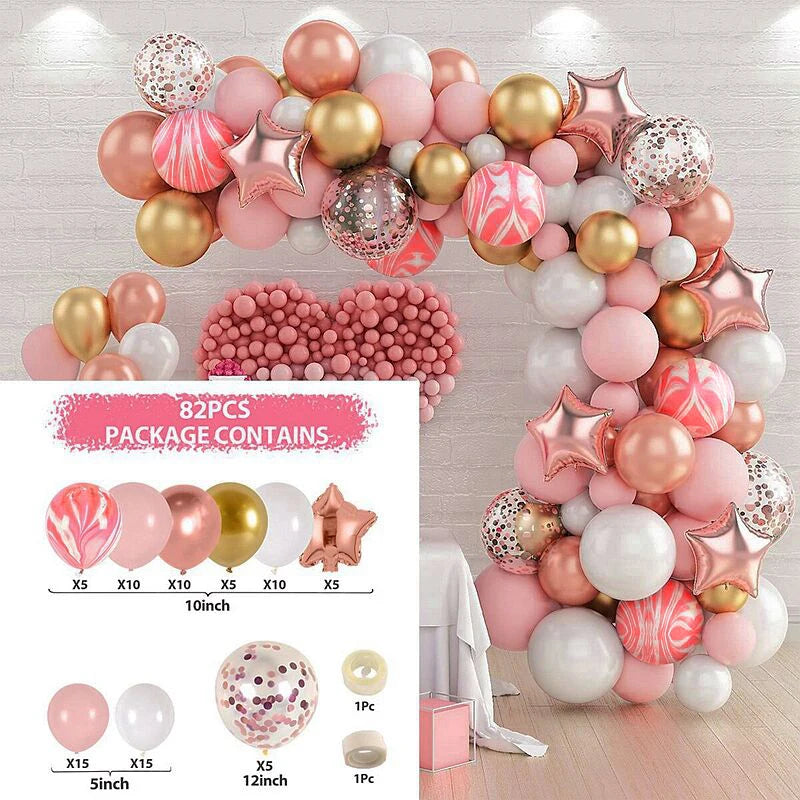 Macaron Balloon Garland Arch Kit 1st Birthday Party Decoration Kids Wedding Birthday Balloon baby shower Confetti Latex Baloon