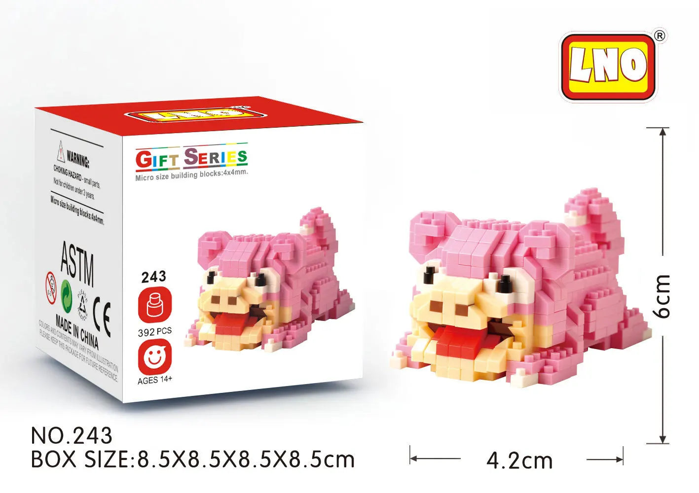 LNO Pokemon Raichu Pichu Kawaii Marowak Mini Blocks Gengar Jynx Diamond Blocks Kids Building Brick DIY Model Educational Toys