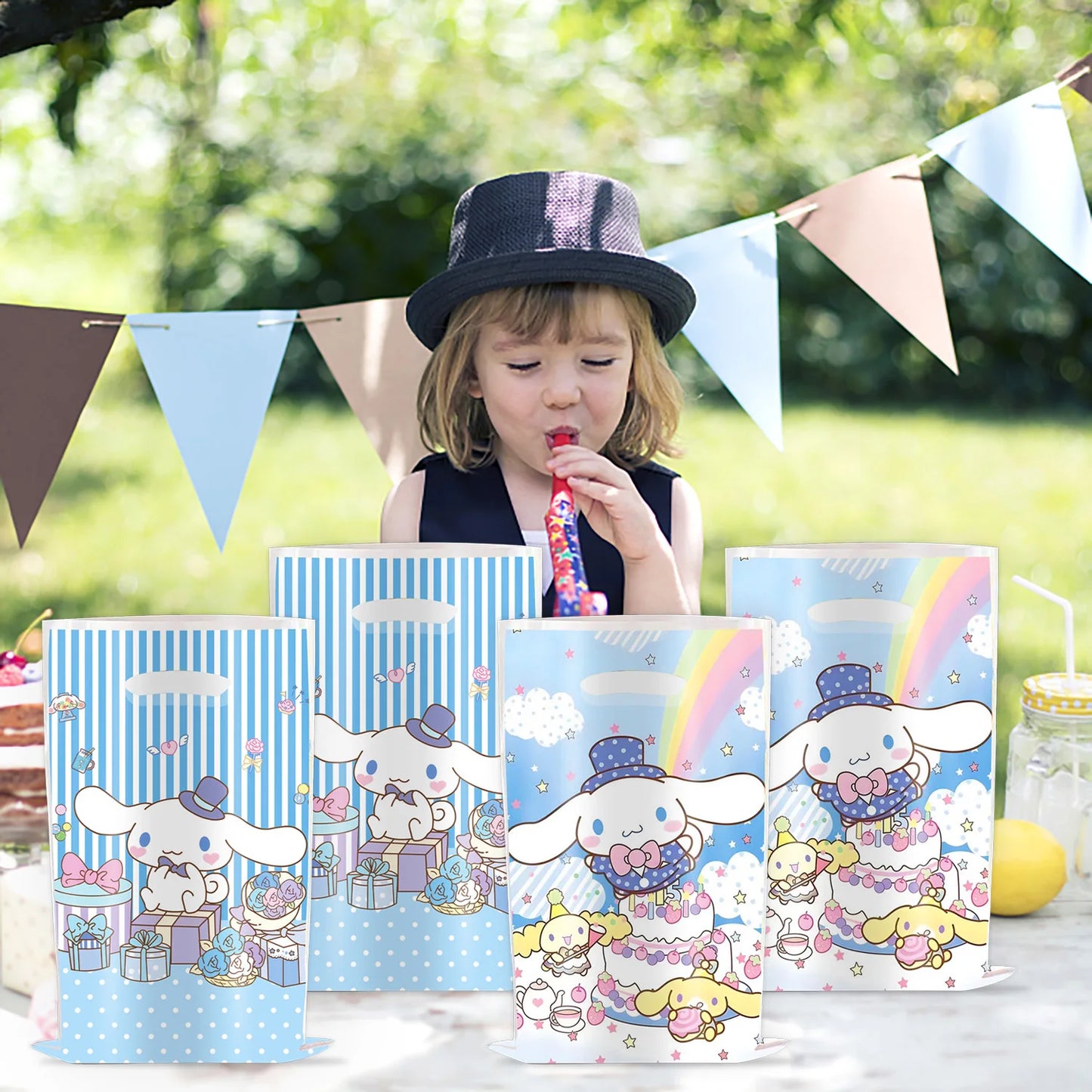 Cinnamoroll Gift Bag 16.5*25cm Loot Bag My Melody Kid Boy Birthday Party Supplies Sanrio Decorations Kids Boys Party Favors