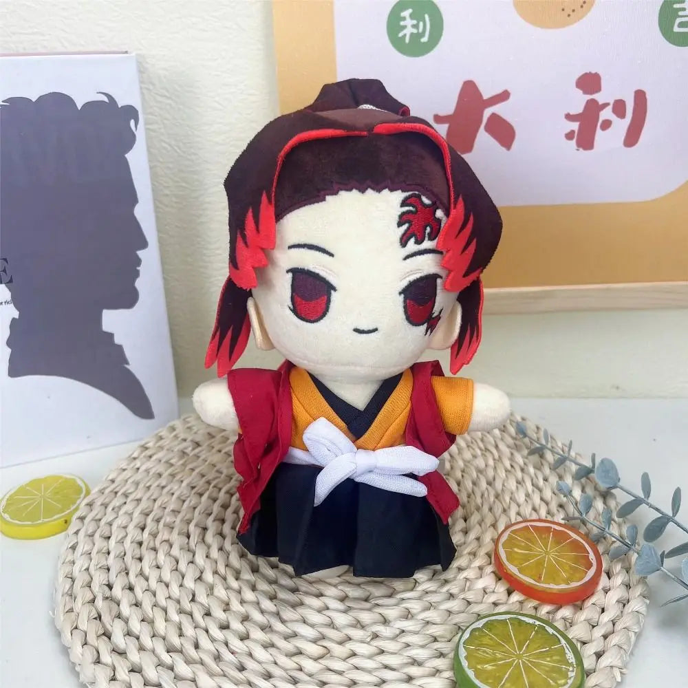 Demon Slayer Plush Doll Anime Peripheral Home Decor Stuffed Tsugikuni Yoriichi 22cm Cosplay Kokushibou Akaza Doll Kids Toy Gifts
