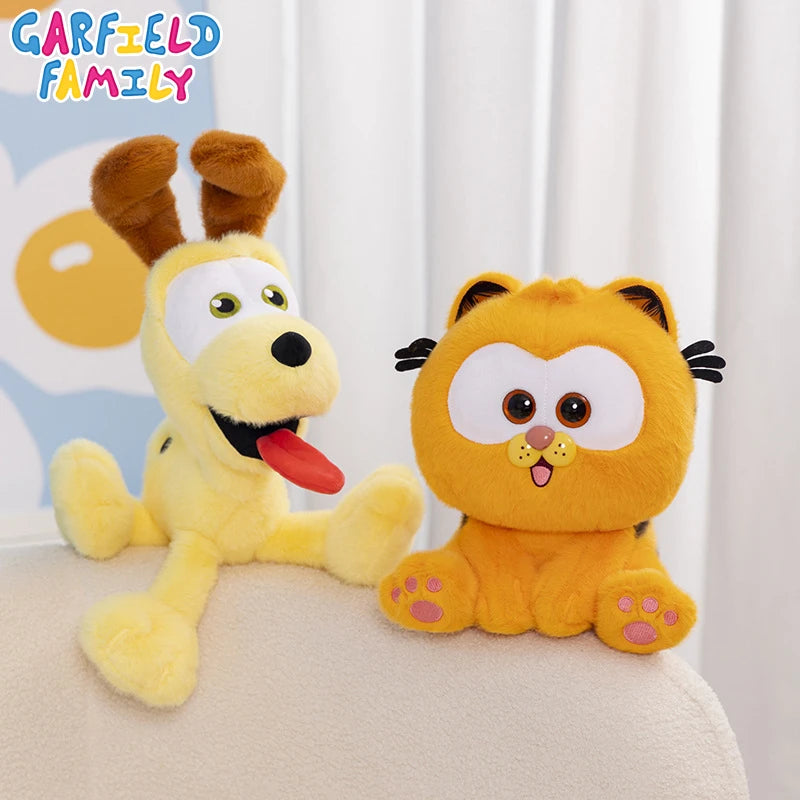 Original Garfield Cat Anime Plush Toys Cute Garfield Family Odie Stuffed Anime Plushies Kawaii Cartoon Peluche Dolls Gifts Kids