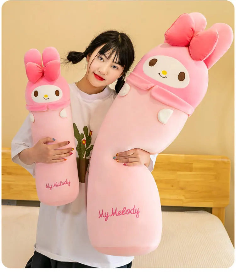 100cm Sanrio My Melody Kulomi Long Pillow Plush Toys Kawaii Soft Comfortable Cushion Japanese Cartoon Kids Girls Sleeping Gifts