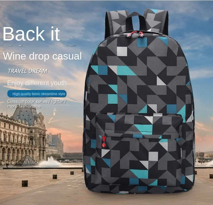 Cute Animal Capybara Print Black Backpack Teenager Student Schoolbag Boys Girls Gift