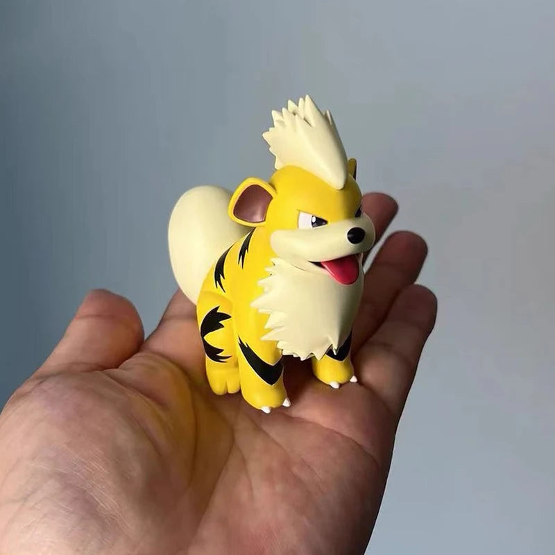 Arcanine And Growlithe Anime Figurine Model Kawaii Decoration Doll Children Toys Statue Collectible Ornament Boys Gifts