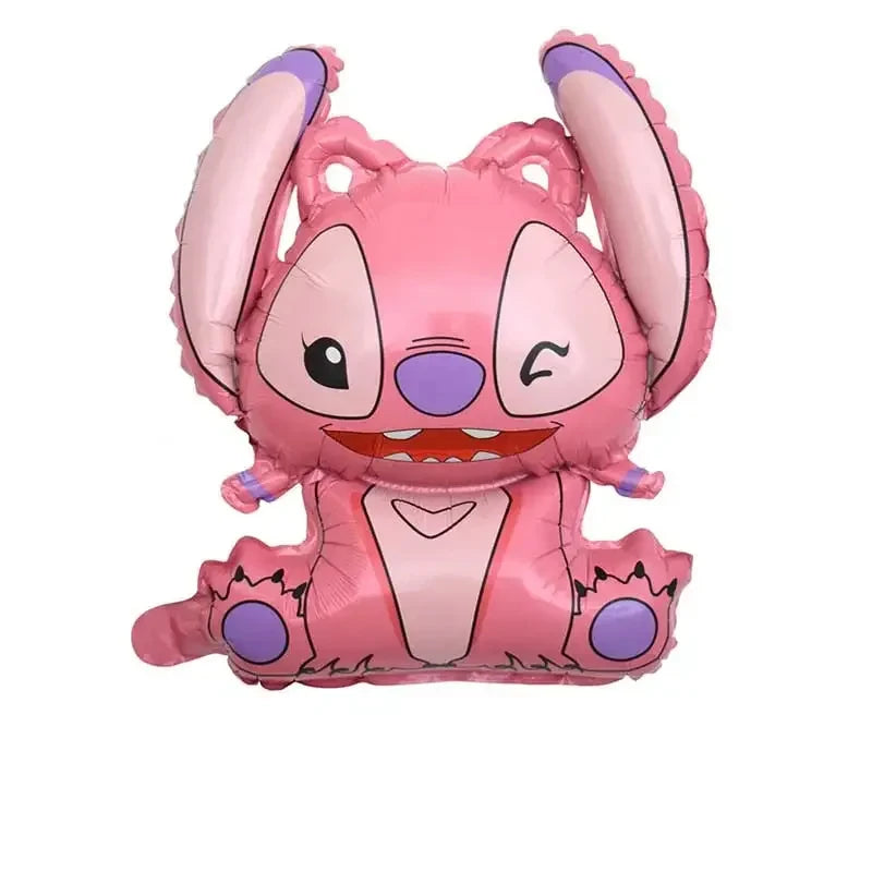 Pink Lilo and Stitch Angel Birthday Supplies Dishes Cup Plate Tablecloth Balloon Banner Girls Party Baby Shower Decorations