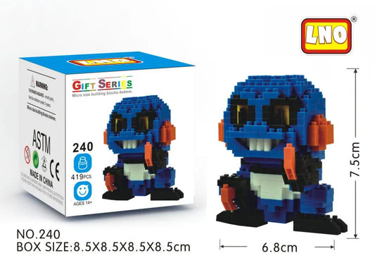 LNO Pokemon Raichu Pichu Kawaii Marowak Mini Blocks Gengar Jynx Diamond Blocks Kids Building Brick DIY Model Educational Toys