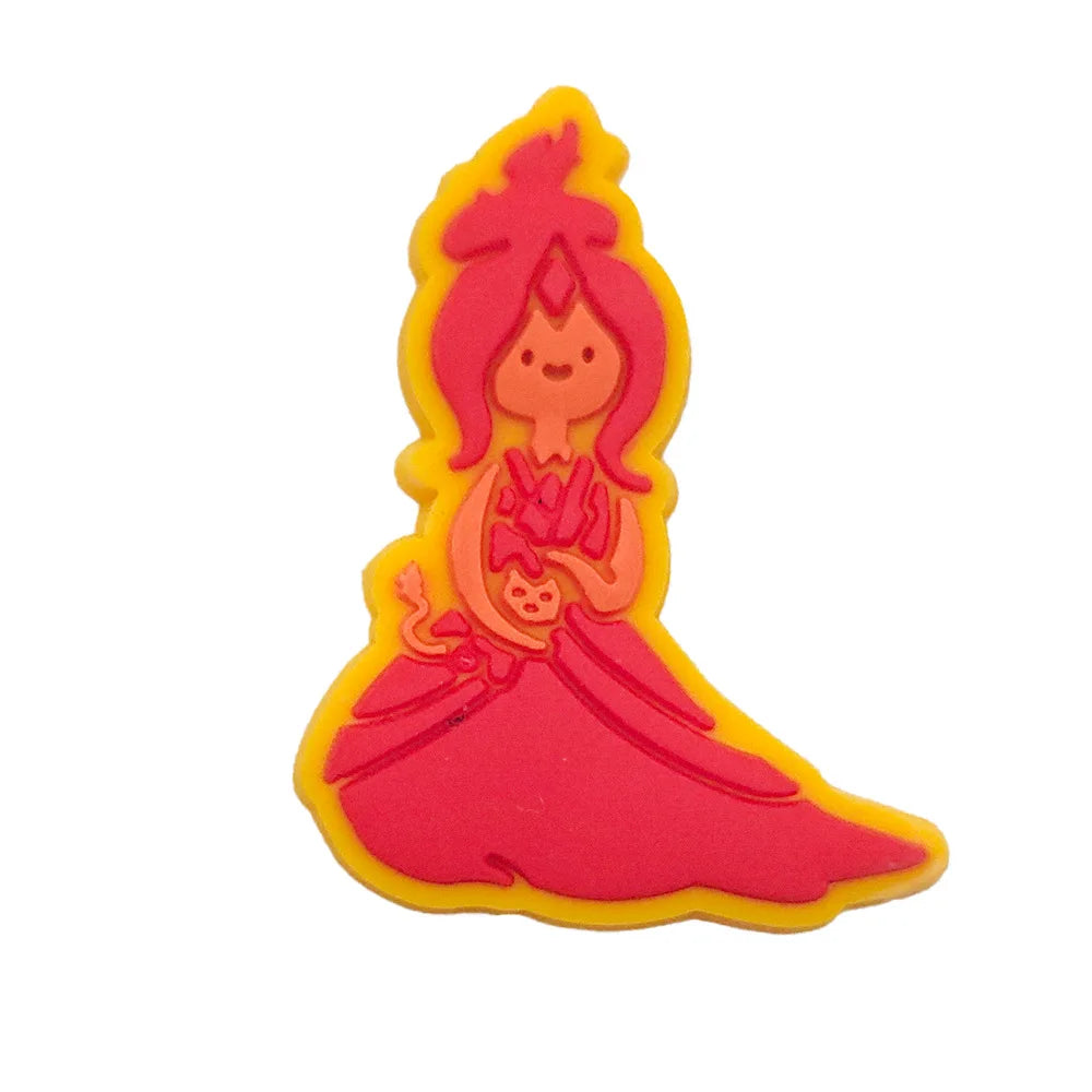 New 1pcs Adventure Cartoon Characters Shoe Charms DIY Clogs Shoe Accessories Fit Pins Decorate Buckle Kids Girls Birthday Gifts