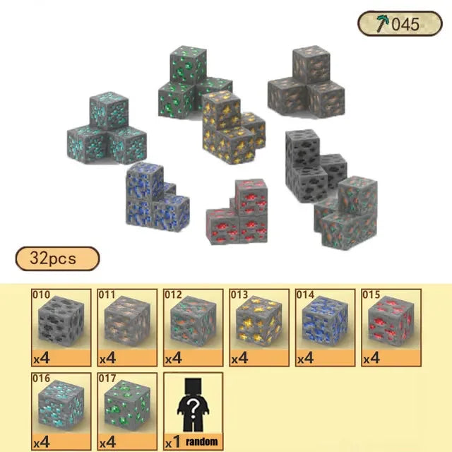 Magnetic Building Blocks Mine Cube Magnet World Set for Boy Girl Kid Age 3+ DIY Model Children Stem Montessori Sensory Toy