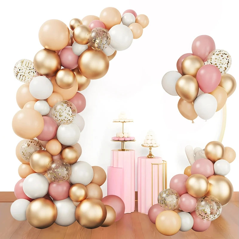 Macaron Balloon Garland Arch Kit 1st Birthday Party Decoration Kids Wedding Birthday Balloon baby shower Confetti Latex Baloon