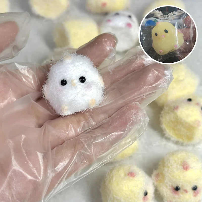 Kawaii Plush Bunny Fidget Toys Stress Relief Squeeze Irritability Fingertip Toys Adult Kids Toys Gifts