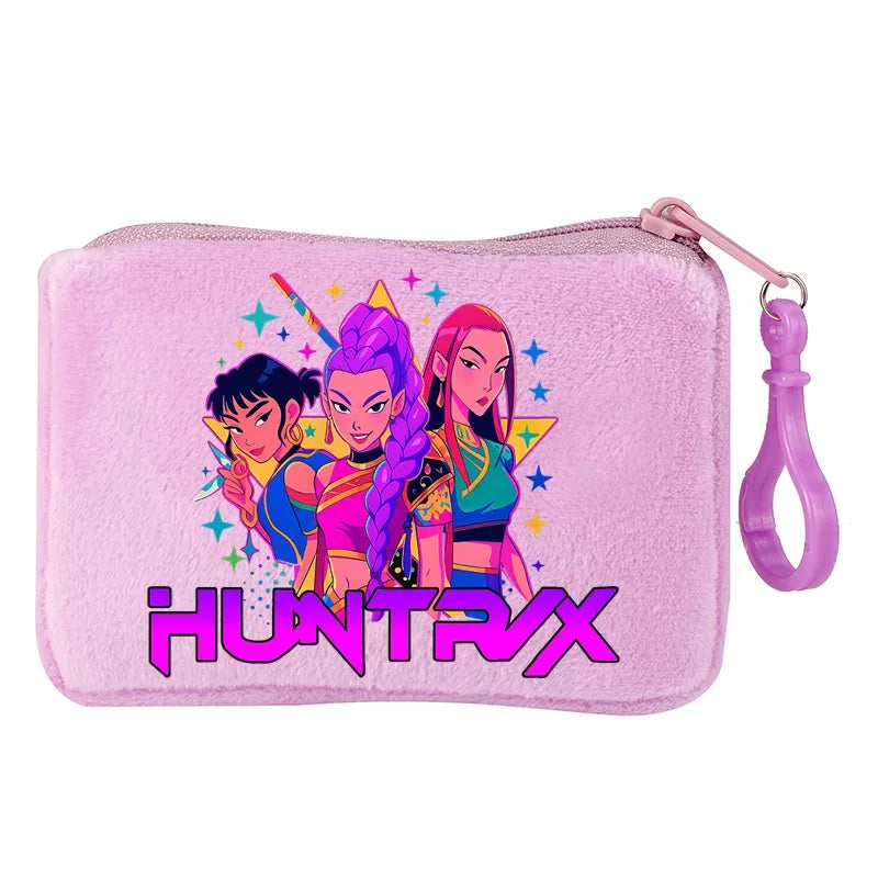 KPop Demon Hunters Party Favors Coin Purse Boy Cartoon Small Wallet Portable Cute Change Storage Bag Women Girl Birthday Gift