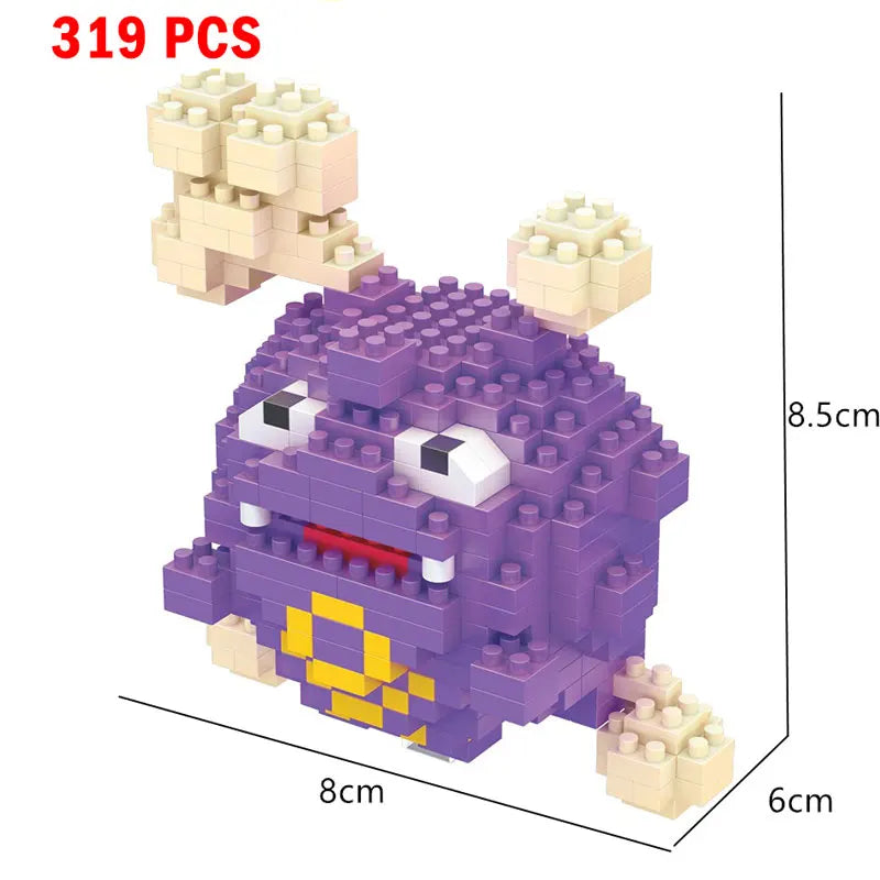 Pokemon Small Building Pokemon Nanoblock Cartoon Pikachu Animal Model Education Game Graphics Pokemon Toys For Kids Birthday