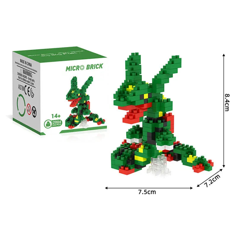 Pokemon Small Building Pokemon Nanoblock Cartoon Pikachu Animal Model Education Game Graphics Pokemon Toys For Kids Birthday