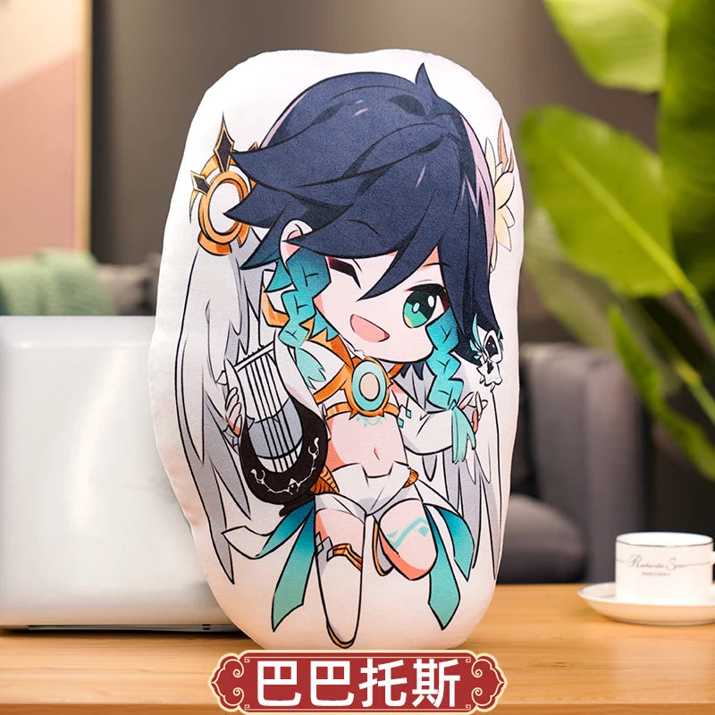 45cm Genshin Impact Plush Doll Toy Zhong Li Xiao Hu TaoTartaglia Venti Kaeya Soft Stuffed Pillow Kids Christmas Plushies Gifts