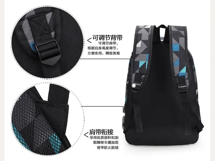 Cute Animal Capybara Print Black Backpack Teenager Student Schoolbag Boys Girls Gift