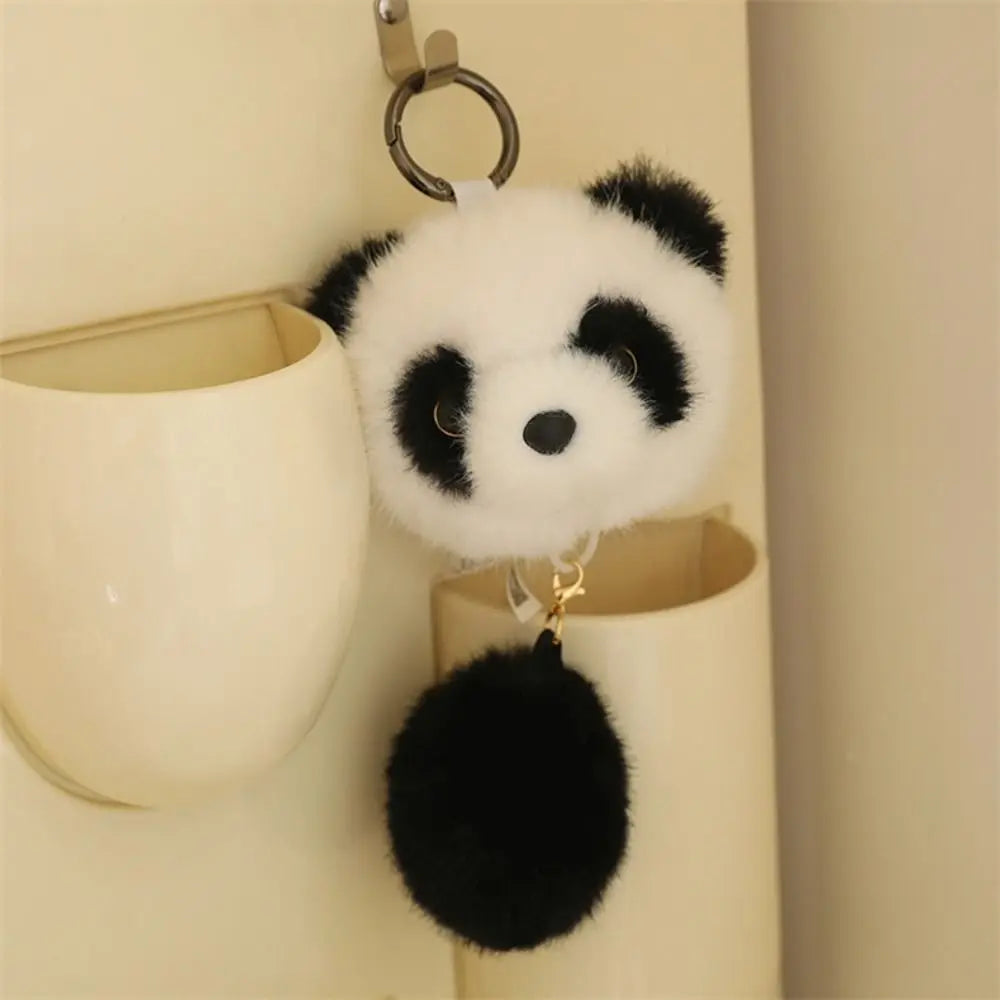 Cartoon Red Panda Plush Keyring Plush Stuffed Toys Pulling Tail Panda Plush Pendant Cute Animal Red Panda Plushies Pendant Kids