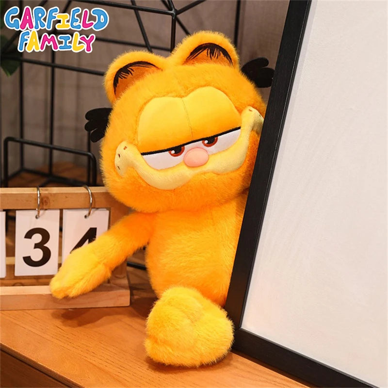 Original Garfield Cat Anime Plush Toys Cute Garfield Family Odie Stuffed Anime Plushies Kawaii Cartoon Peluche Dolls Gifts Kids