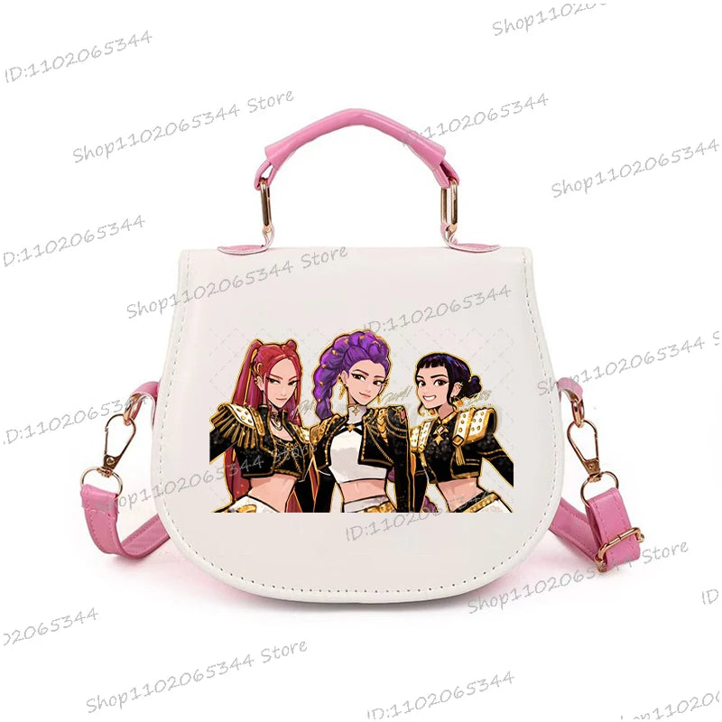 2025 Kpop Demon Hunters Anime Women's Designer Underarm Handbag Fashion Anime Movie High Quality Girls Tote Crossbody Bags