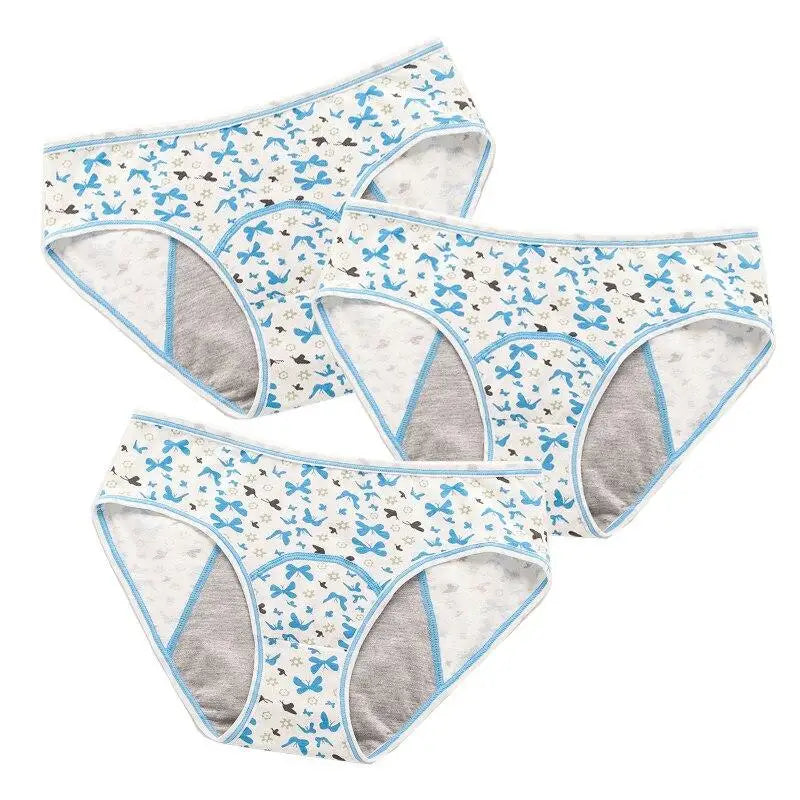 Leakproof Children Menstrual Pants Cotton Underwear Teenager Panties Fashion Underpants