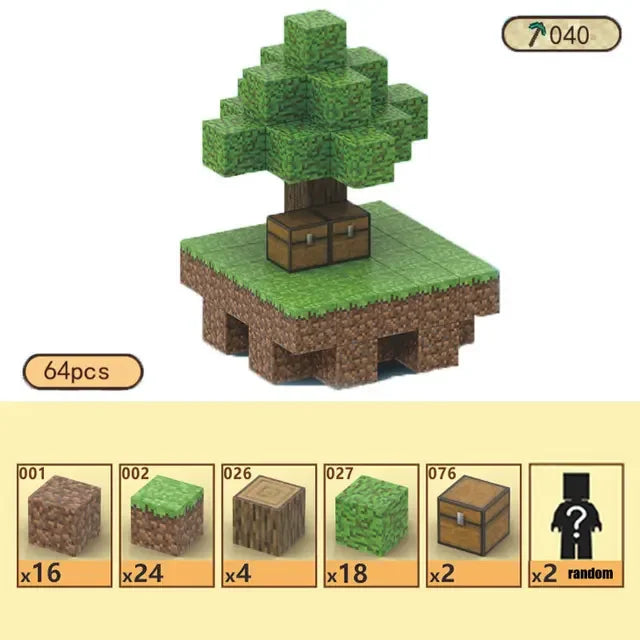 Magnetic Building Blocks Mine Cube Magnet World Set for Boy Girl Kid Age 3+ DIY Model Children Stem Montessori Sensory Toy