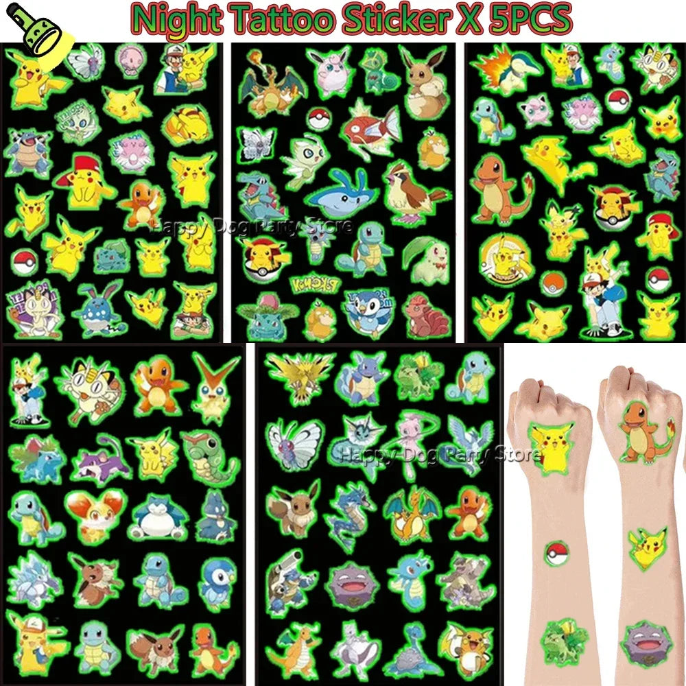 Pokemon Birthday Party Decoration New Yellow Pikachu Balloons For Kids Event Supplies Tableware Banner Backdrop Tablecloth Decor