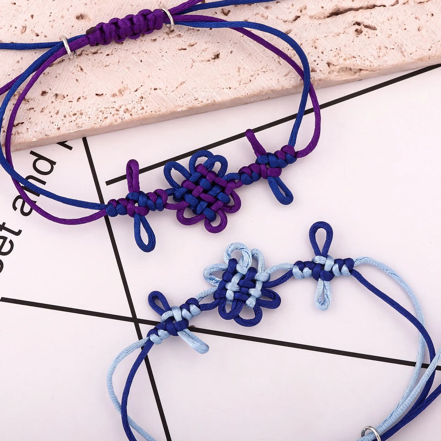 Cartoon Demon Hunter of KPop Rumi Cosplay Two Tone knot Hand Rope Wristband Bracelet Strap Costume Accessories Halloween