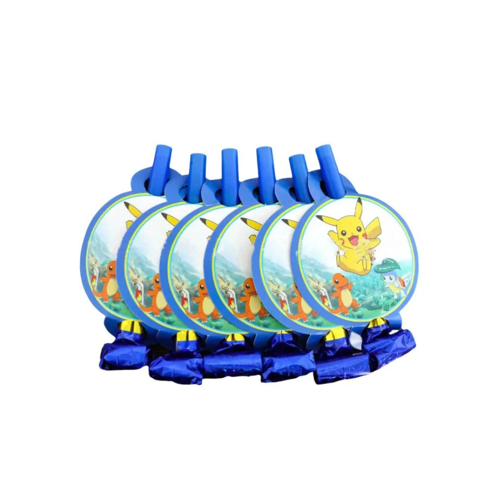 Pokemon Party Theme Disposable Tableware Banner Decor Pikachu Cup Plate Napkin Tablecloth Kids Toy Baby Shower Party Supplies ﻿