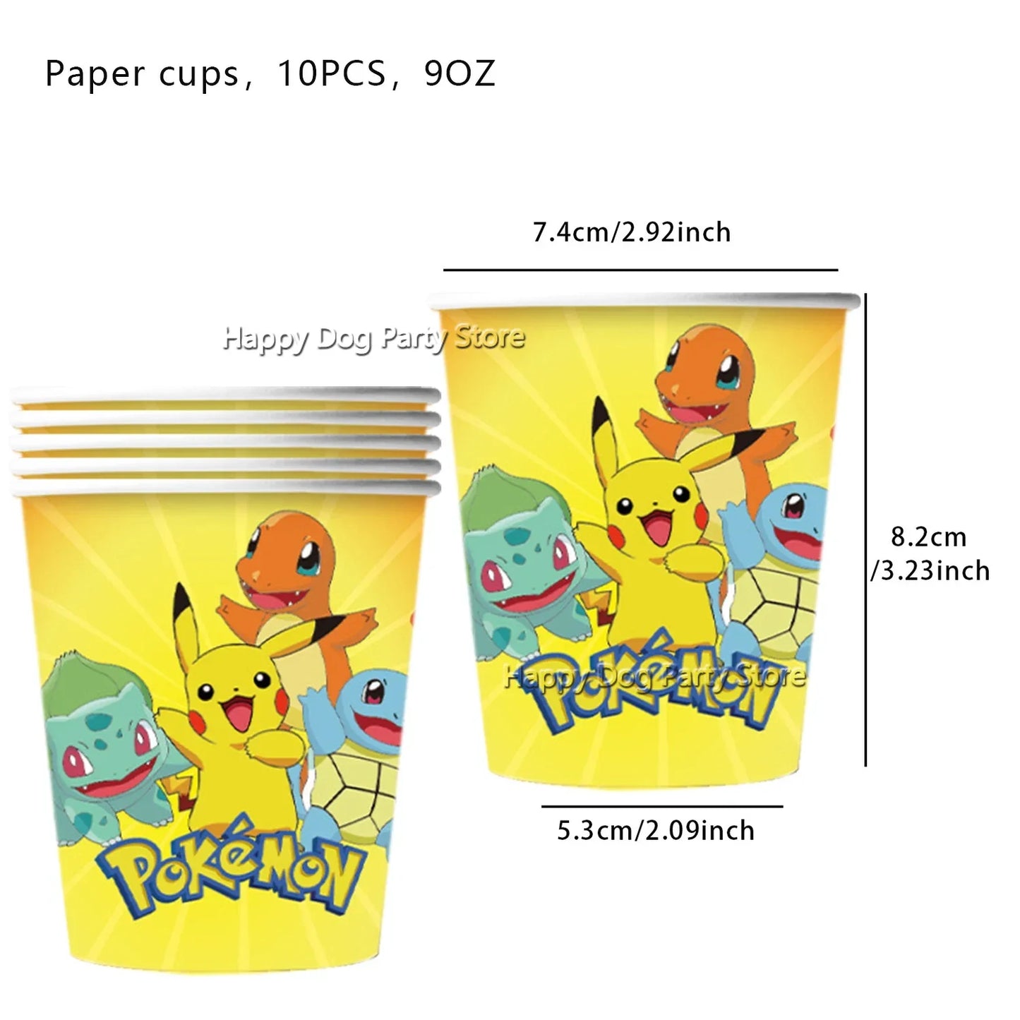 Pokemon Birthday Party Decoration New Yellow Pikachu Balloons For Kids Event Supplies Tableware Banner Backdrop Tablecloth Decor