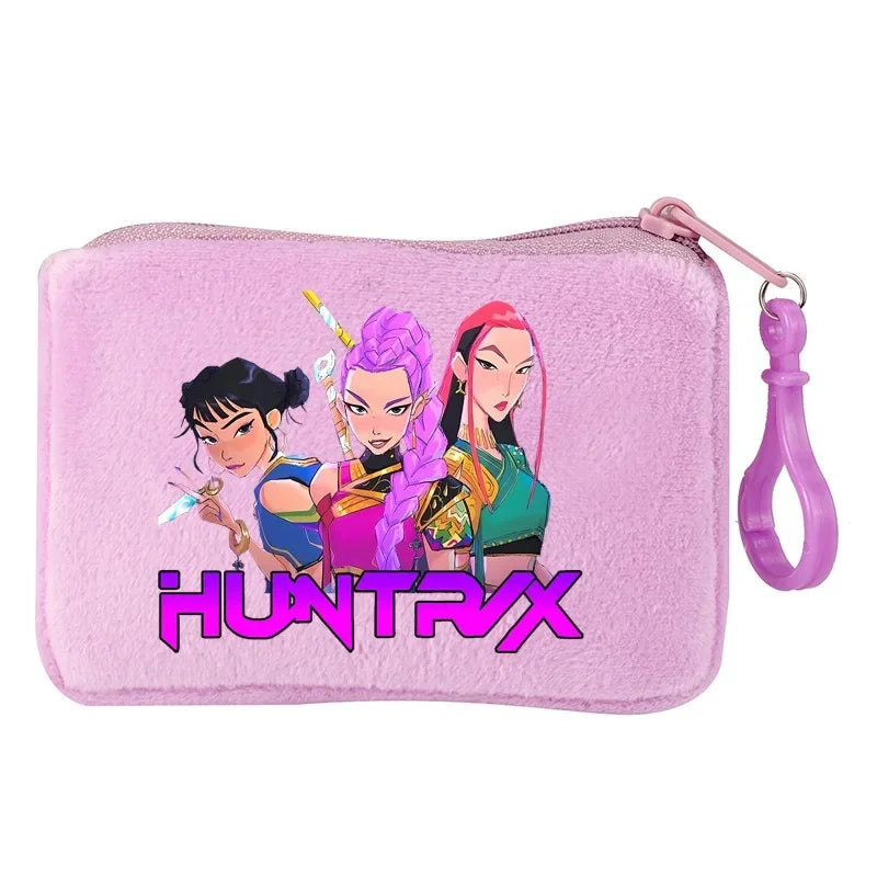 KPop Demon Hunters Party Favors Coin Purse Boy Cartoon Small Wallet Portable Cute Change Storage Bag Women Girl Birthday Gift