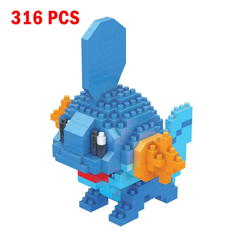 Pokemon Small Building Pokemon Nanoblock Cartoon Pikachu Animal Model Education Game Graphics Pokemon Toys For Kids Birthday