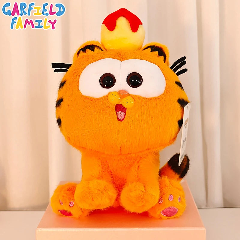 Original Garfield Cat Anime Plush Toys Cute Garfield Family Odie Stuffed Anime Plushies Kawaii Cartoon Peluche Dolls Gifts Kids