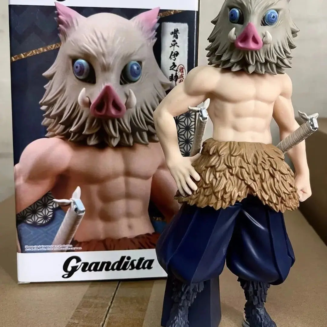 Hot Demon Slayer Grandista Tanjiro Kamado Zenitsu Agatsuma Figurine Anime Character Model Collectible Gift