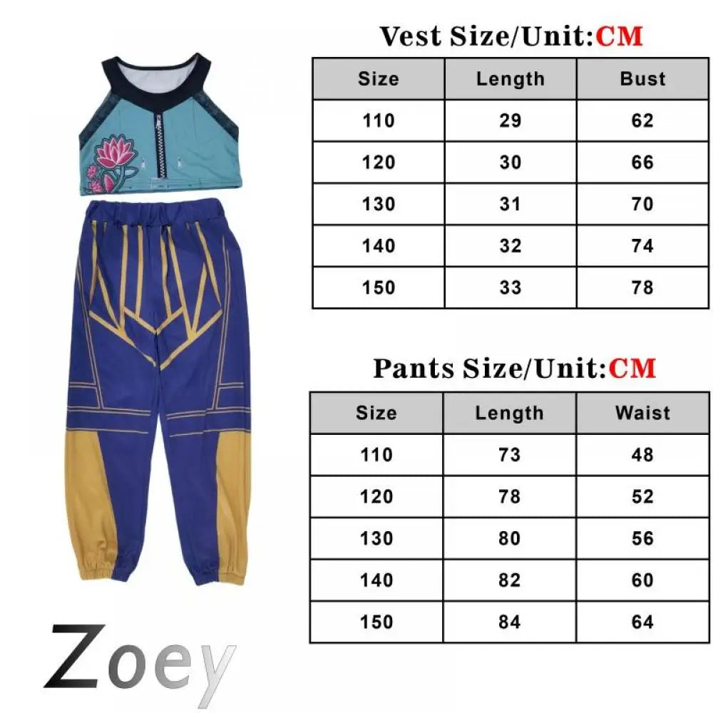 Anime Film Zoey Cosplay Costume Set Girl K-Pop Idol Group Roleplay Clothing Halloween Carnival Stage Performance Clothes Outfits