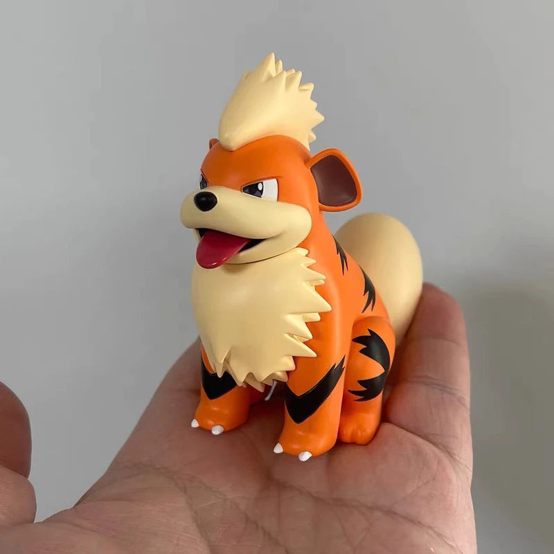Arcanine And Growlithe Anime Figurine Model Kawaii Decoration Doll Children Toys Statue Collectible Ornament Boys Gifts