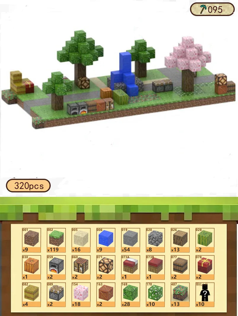 Magnetic Building Blocks Mine Cube Magnet World Set for Boy Girl Kid Age 3+ DIY Model Children Stem Montessori Sensory Toy