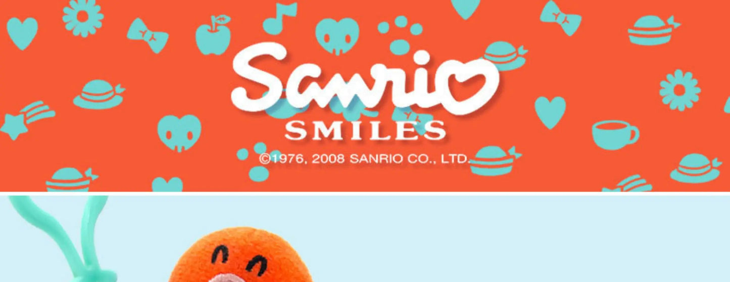 Sanrio Plushie Hangyodon Stuffed Plush Keychain Pendant Cartoon Doll Toys Soft PP Cotton Kawaii Bag Keyring Gifts For Girls Kids