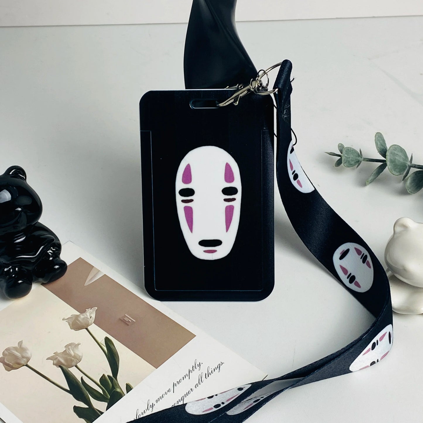 Anime Card Cases card Lanyard Key Lanyard Cosplay Badge ID Cards Holders Neck Straps Keychains