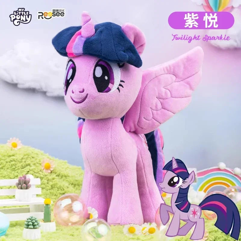35/30CM My Little Pony Plush Toys Twilight Sparkle Pinkie Pie Fluttershy Rainbow Dash Soft Stuffed Unicorn Toys for Kids Gift