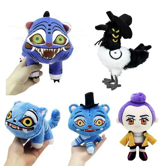 Kpop Demon Hunters Rumi Plush Cute Demon Hunter Saja Boys Plushie Cartoon Tiger/Bird Stuffed Doll Soft Home Decor Toy Kids Gift