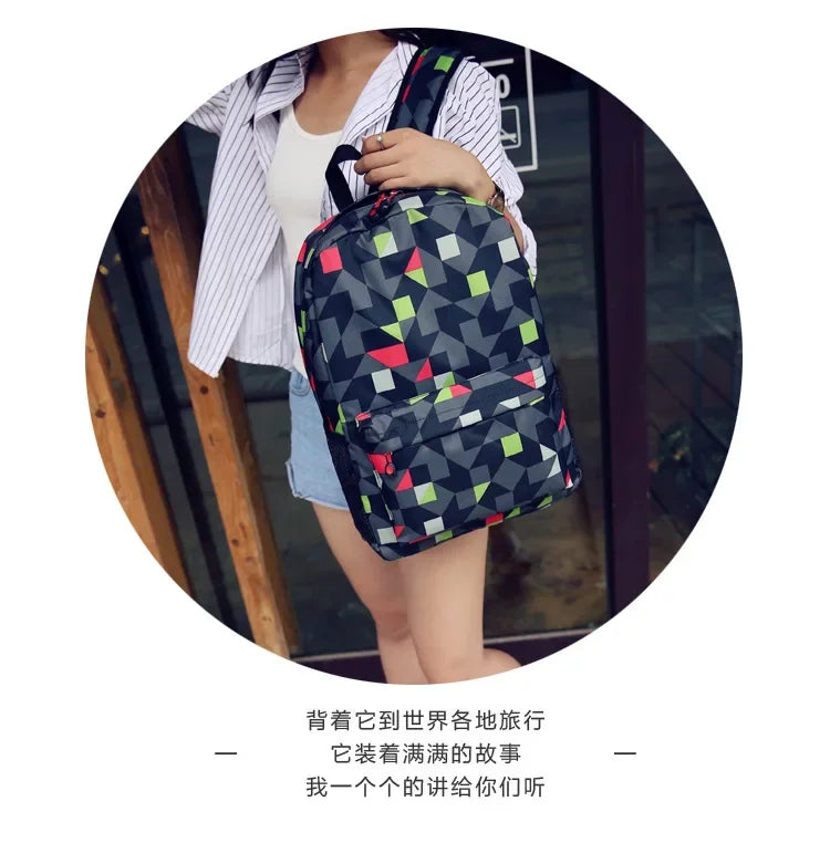 Cute Animal Capybara Print Black Backpack Teenager Student Schoolbag Boys Girls Gift